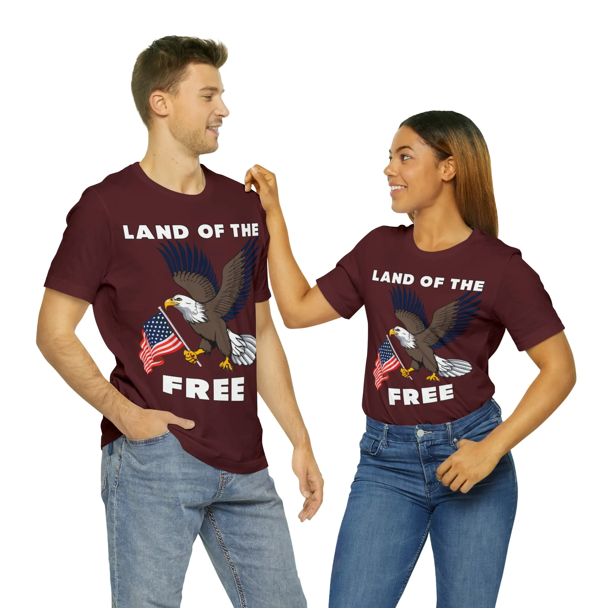 "Land of the Free, Home of the Brave: Celebrate Independence Day with Patriotic Shirts, Flag shirt - Freedom, Fireworks, and More