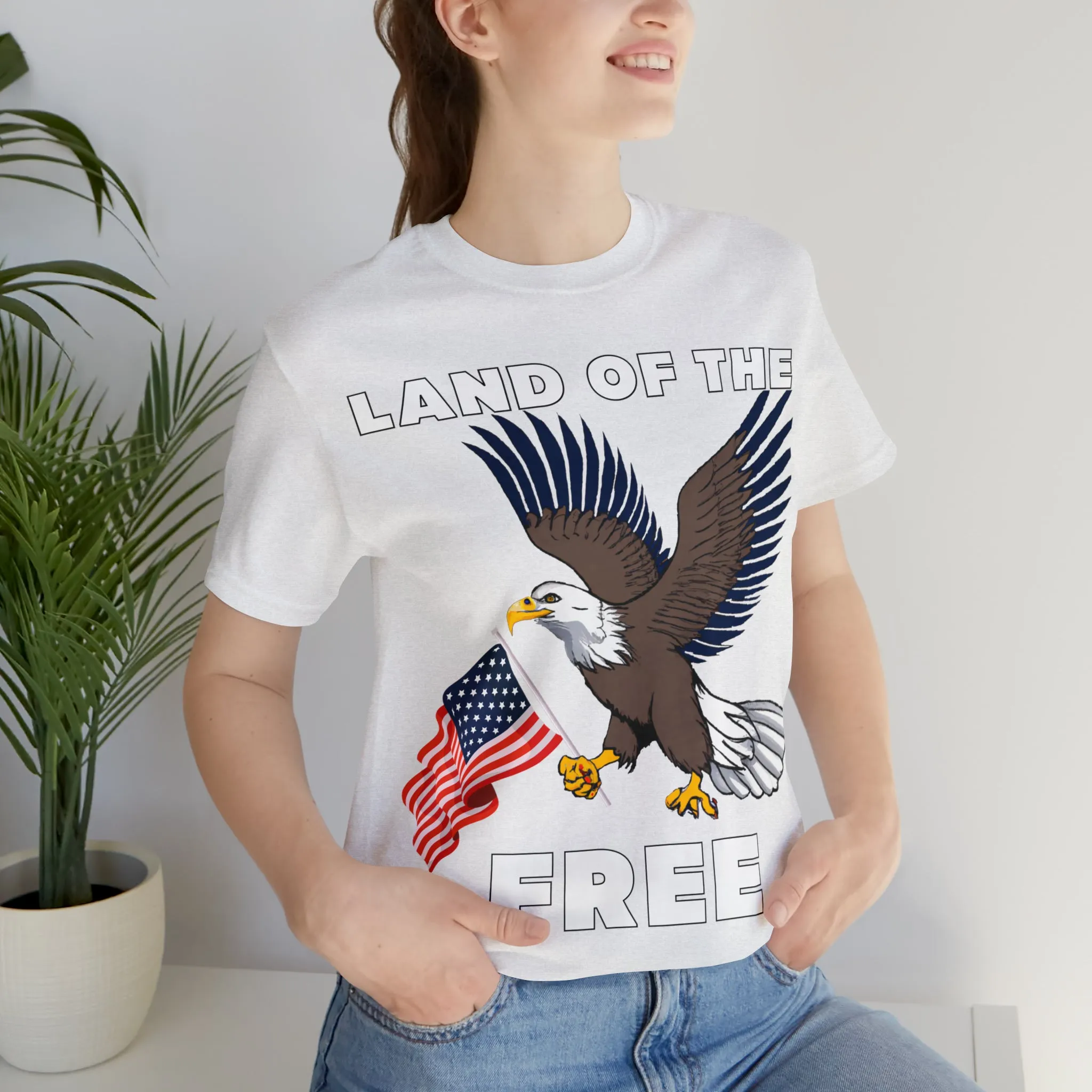 "Land of the Free, Home of the Brave: Celebrate Independence Day with Patriotic Shirts, Flag shirt - Freedom, Fireworks, and More