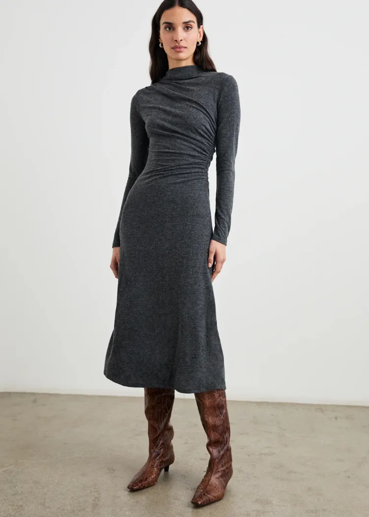 Rails Margaret Dress- Charcoal