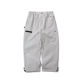 REFINED SUPER WIDE VENTILATION PANTS BRIGHT GRAY