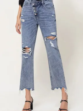 River Criss Cross Boyfriend Jeans