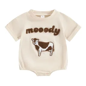 Short Sleeve Moody Baby Bodysuit