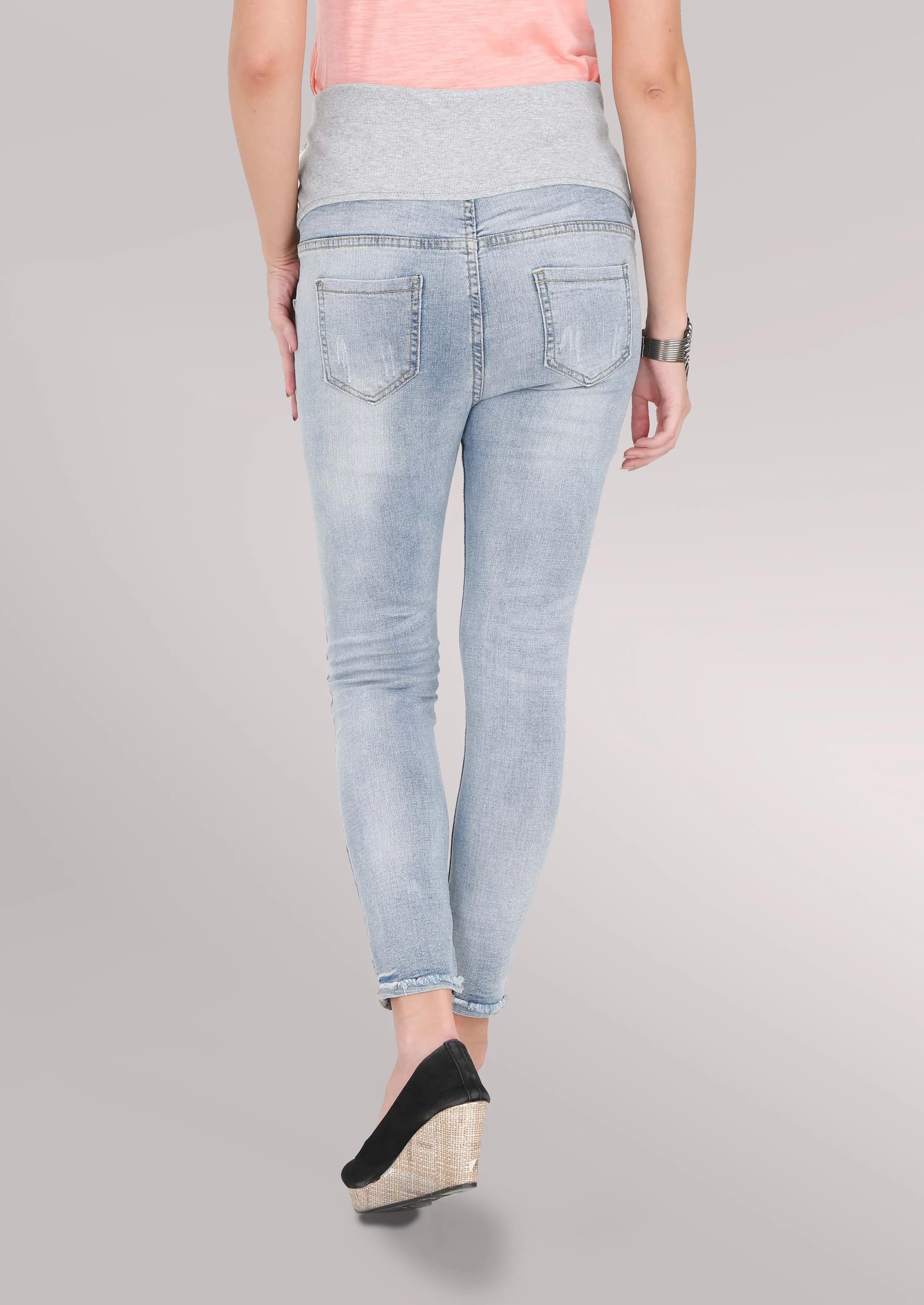 Smart Blue Denims with Belly Support