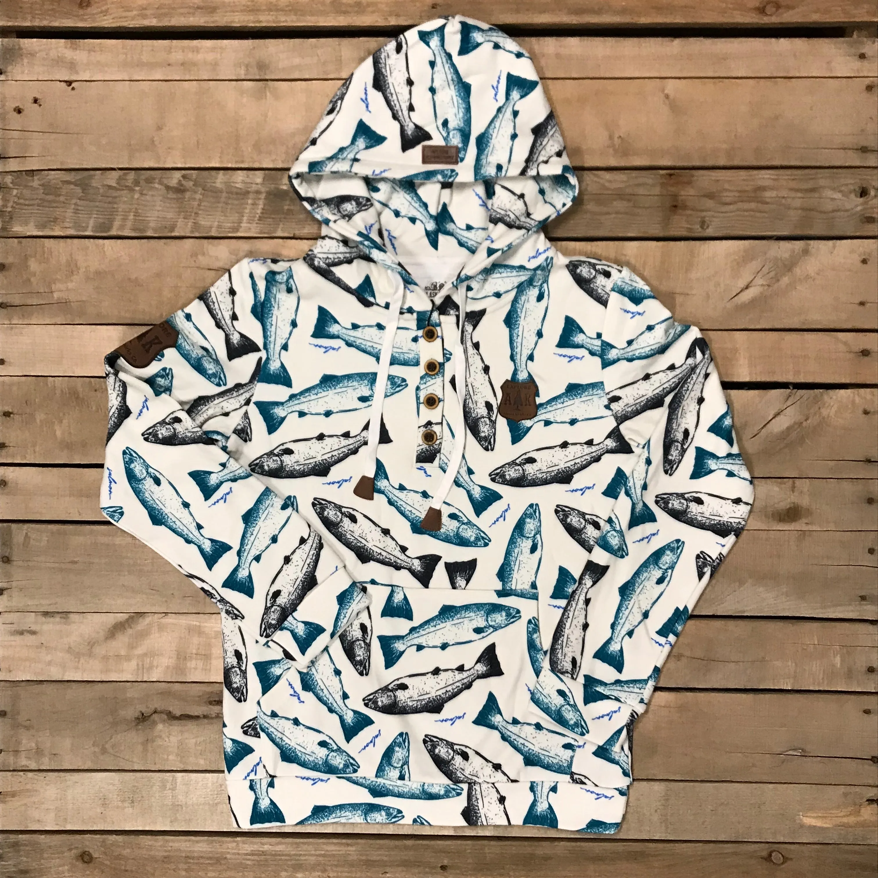 Solid Salmon Hoodie