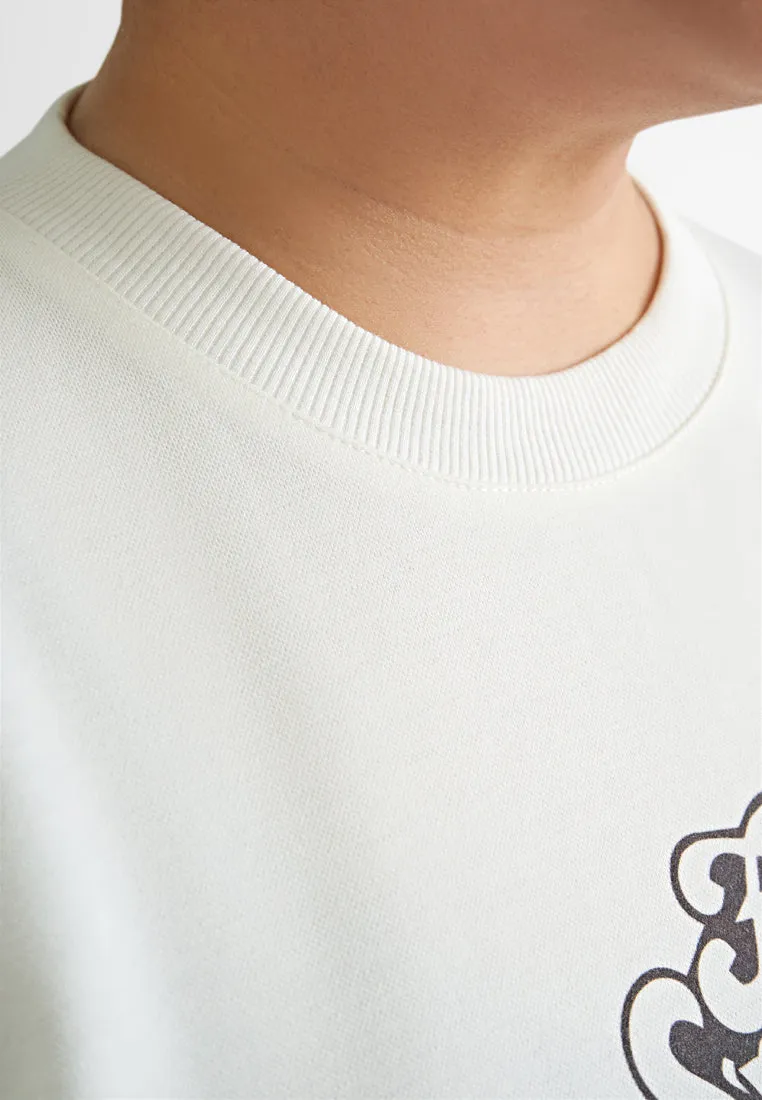 Sora Structured Graphic Sweater Tee