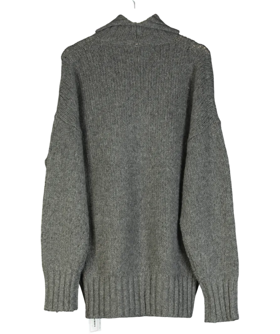 Sportmax Grey Premier Knitted Sweater Dress UK XS