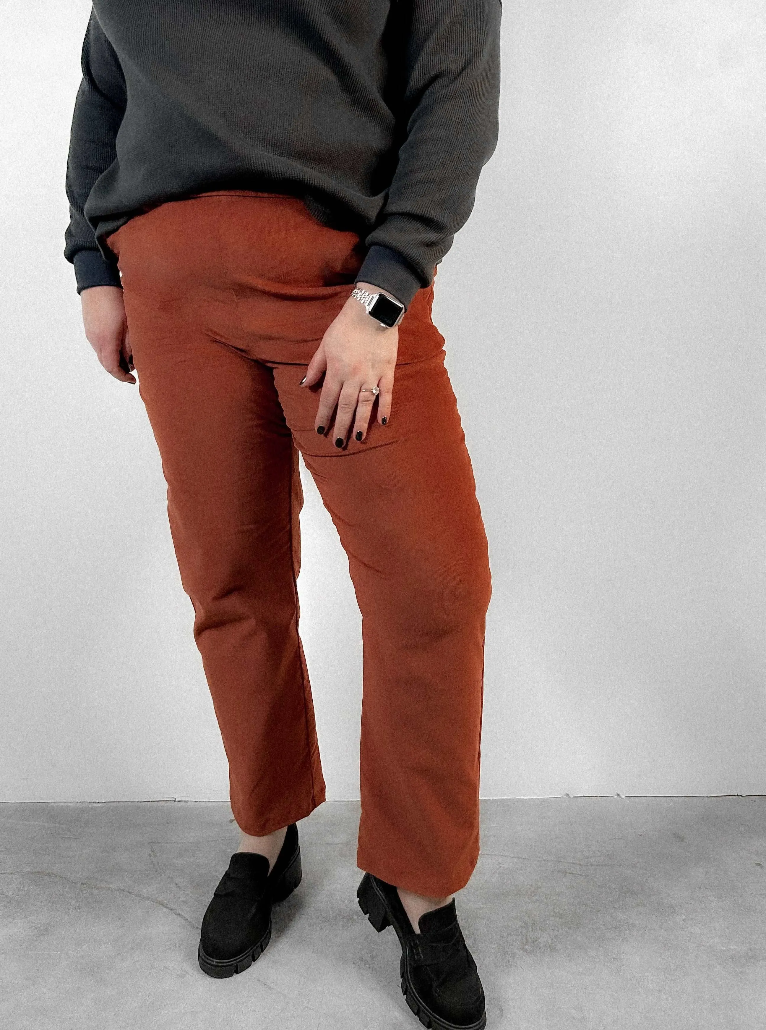 The Corduroy Trouser in Rose Hip