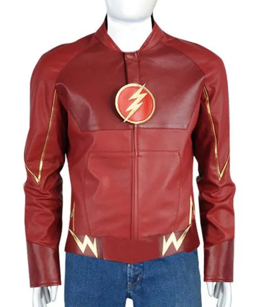 The Flash Thomas Grant Gustin Leather Jacket