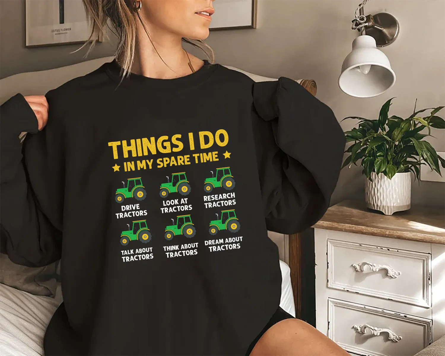 Things I Do In My Spare Time Tractor Sweatshirt, Funny Farm Tractor Sweatshirt