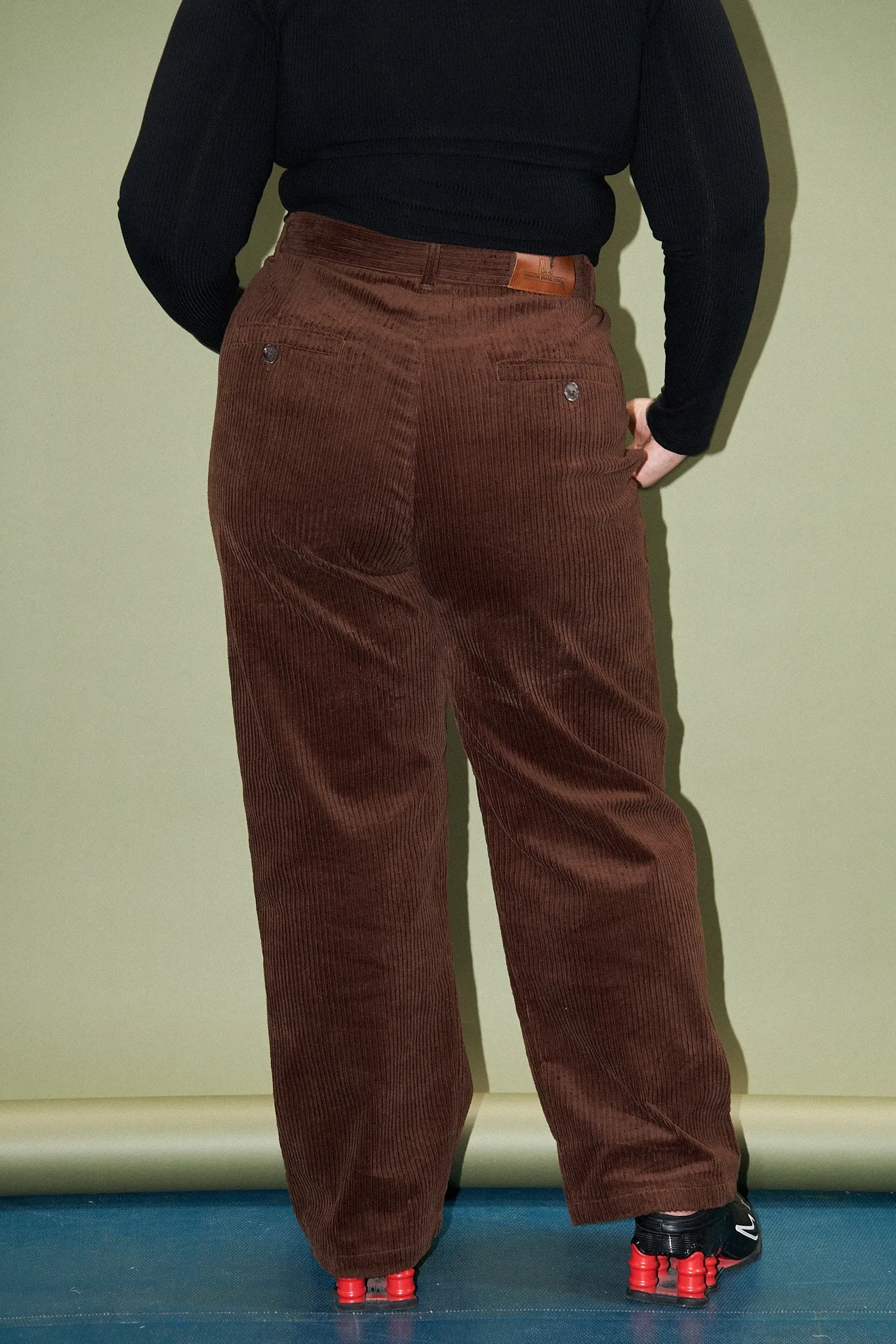 Unisex Brown Corduroy Grampa Trousers