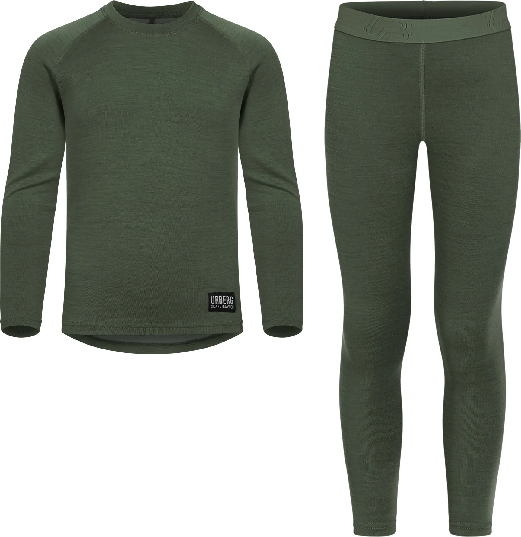 Urberg Juniors&#x27; Selje Merino-Bamboo Set Kombu Green | Buy Urberg Juniors&#x27; Selje Merino-Bamboo Set Kombu Green here | Outnorth