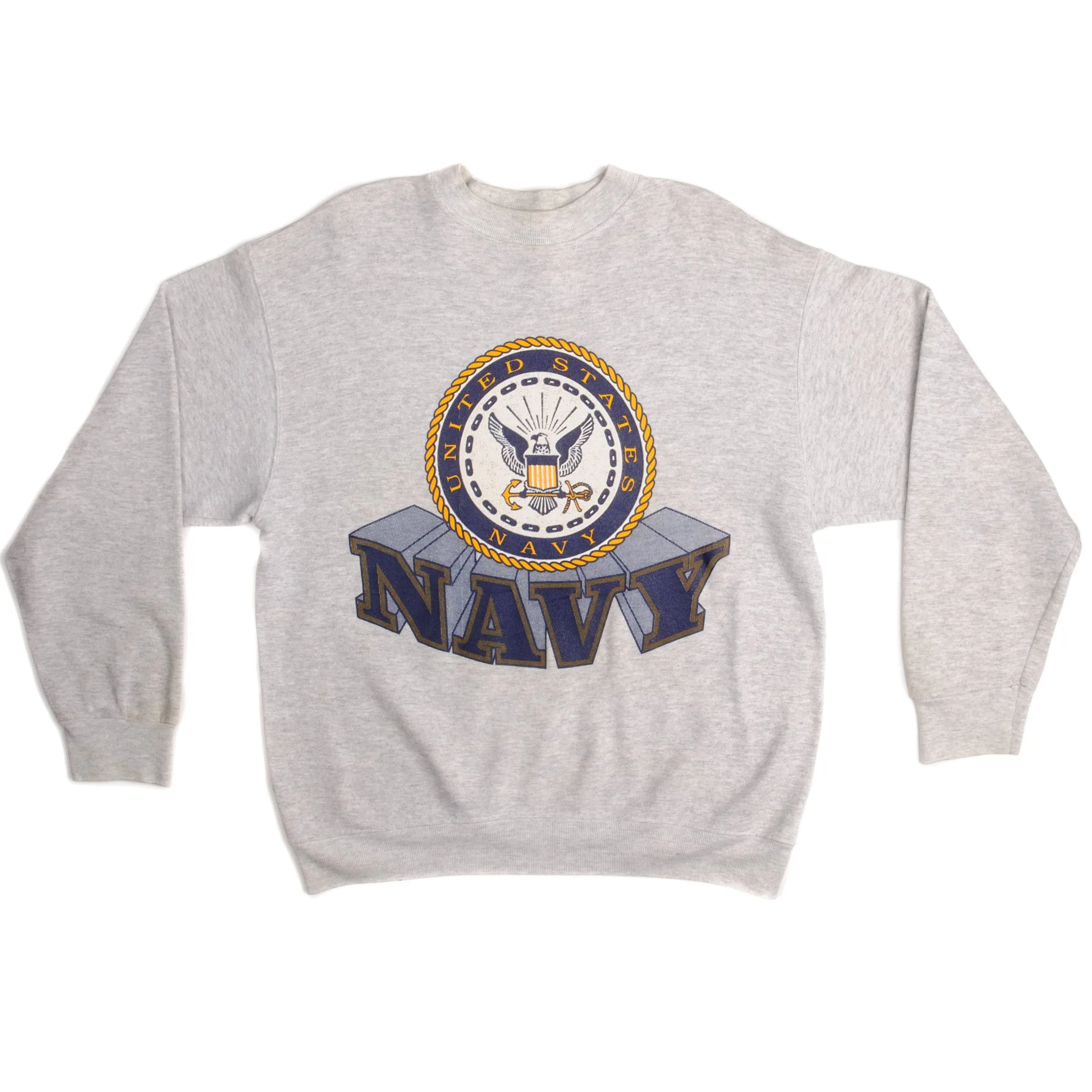 VINTAGE US NAVY SWEATSHIRT SIZE LARGE MADE IN USA