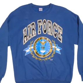 VINTAGE USAF US AIR FORCE SWEATSHIRT CREWNECK 1980S SIZE XL MADE IN USA