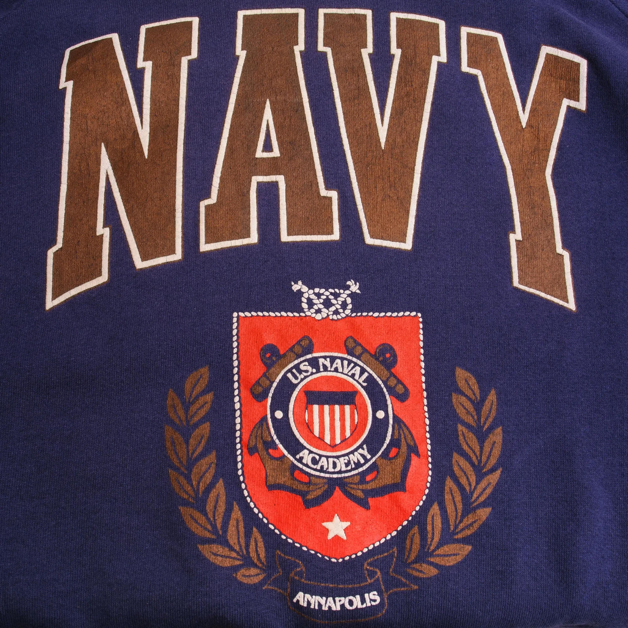 VINTAGE USN US NAVY ACADEMY SWEATSHIRT CREWNECK 1992 SIZE XL MADE IN USA