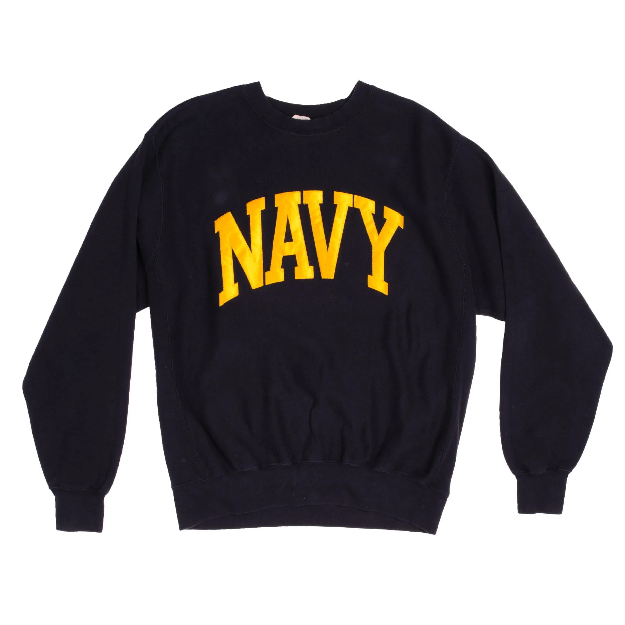 VINTAGE USN US NAVY REVERSE WEAVE SWEATSHIRT CREWNECK 1990s SIZE LARGE