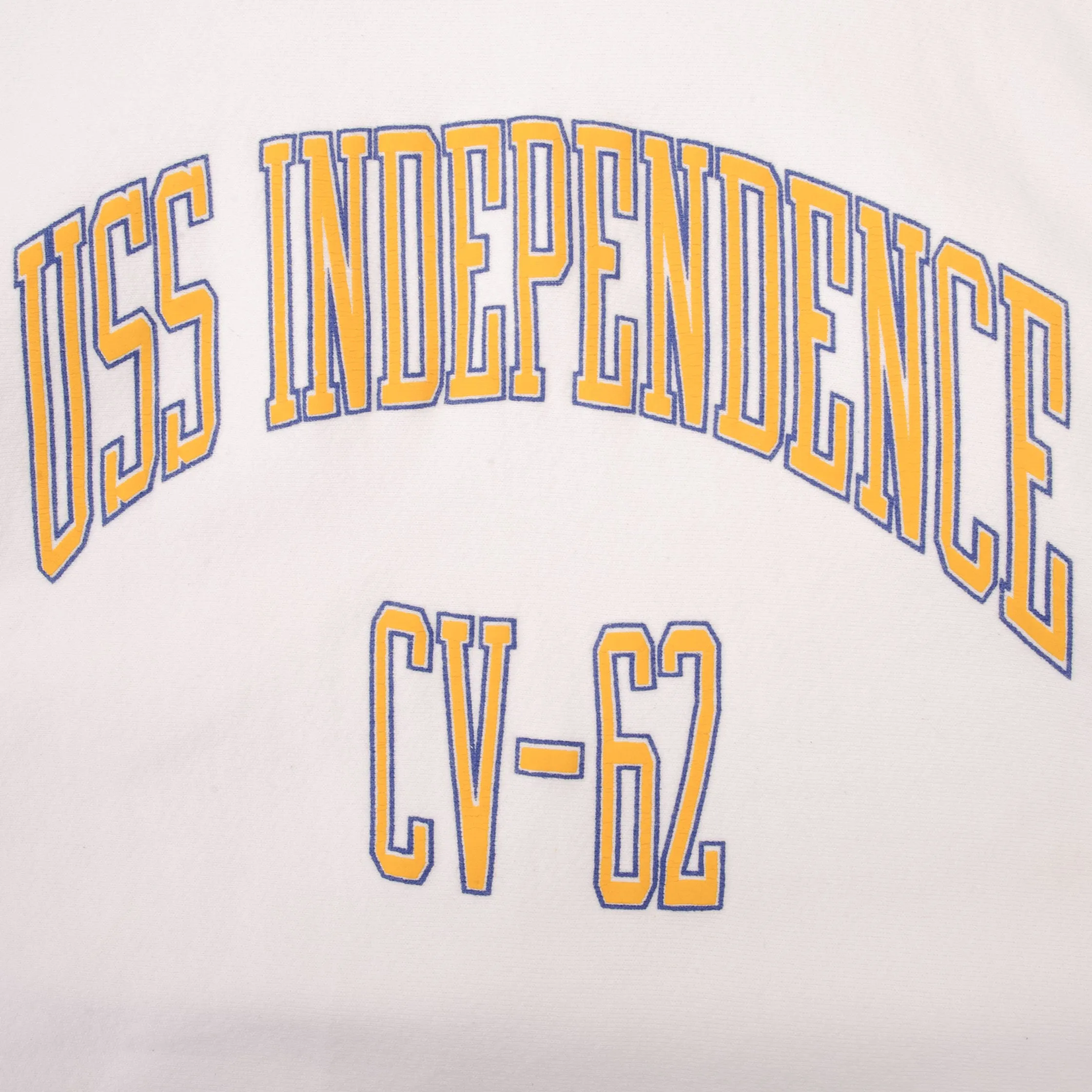 VINTAGE USN USS INDEPENDENCE CV62 REVERSE WEAVE SWEATSHIRT MEDIUM MADE IN USA