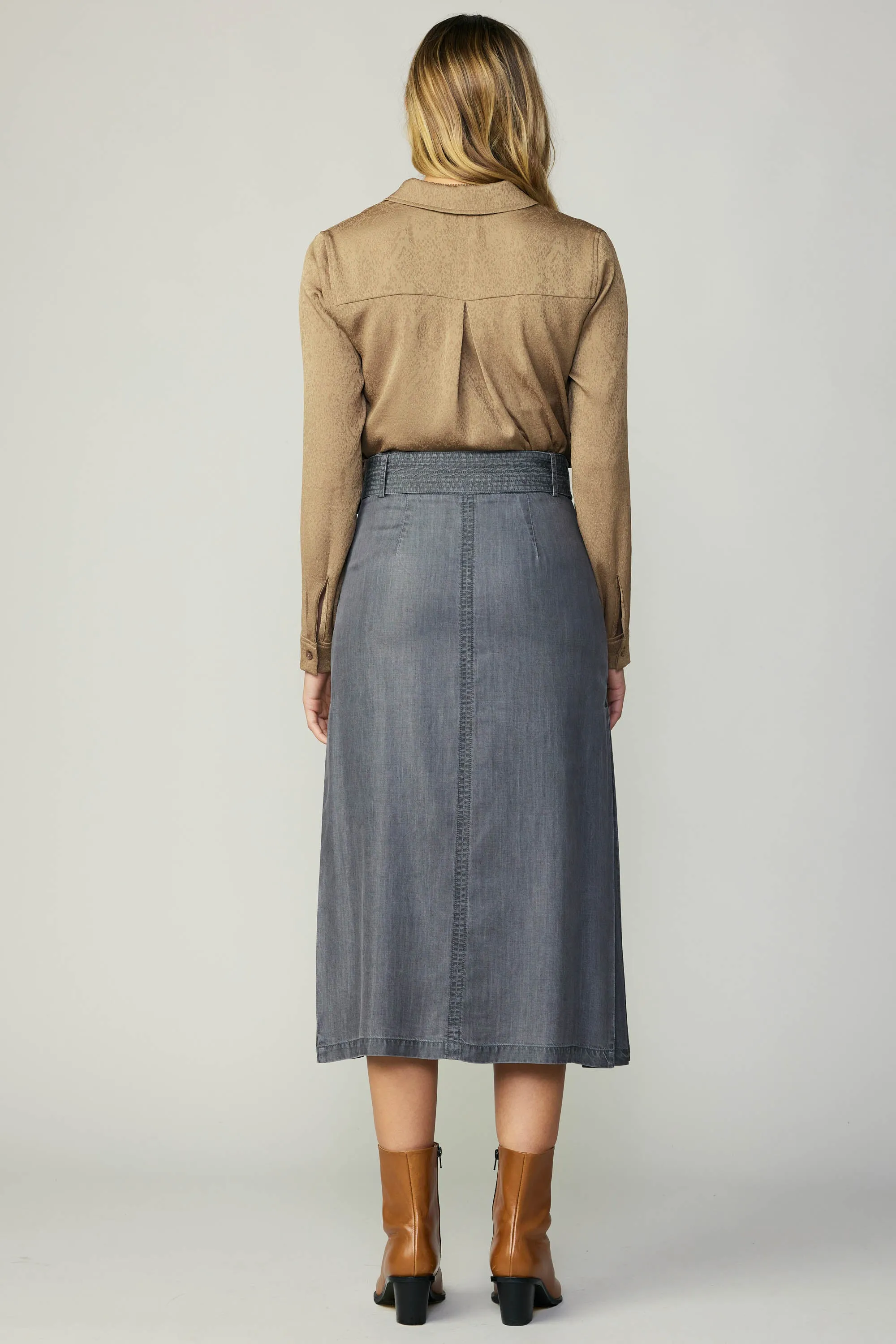 Washed Utility Skirt