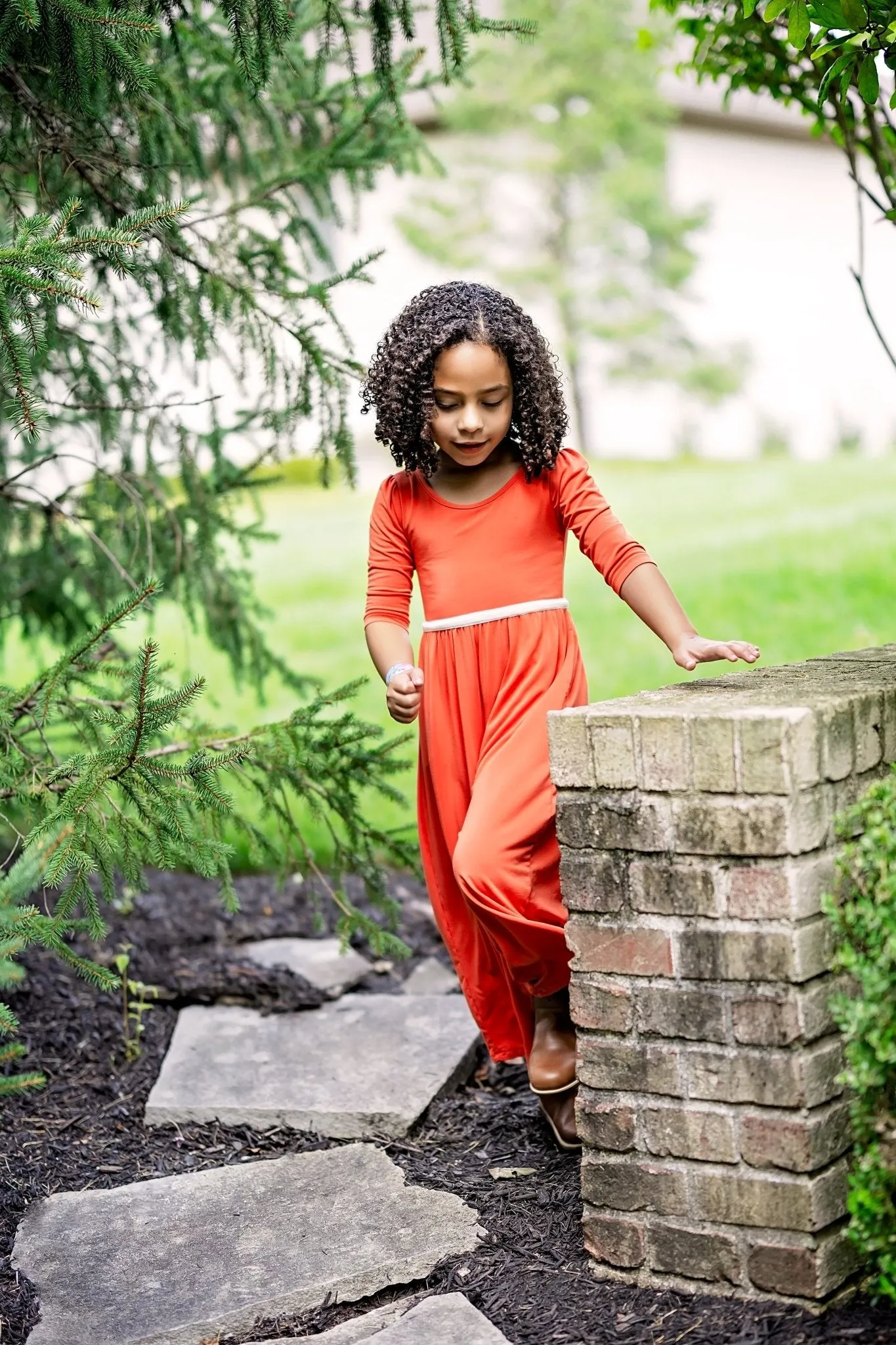 Wide Leg Romper in Pimenton