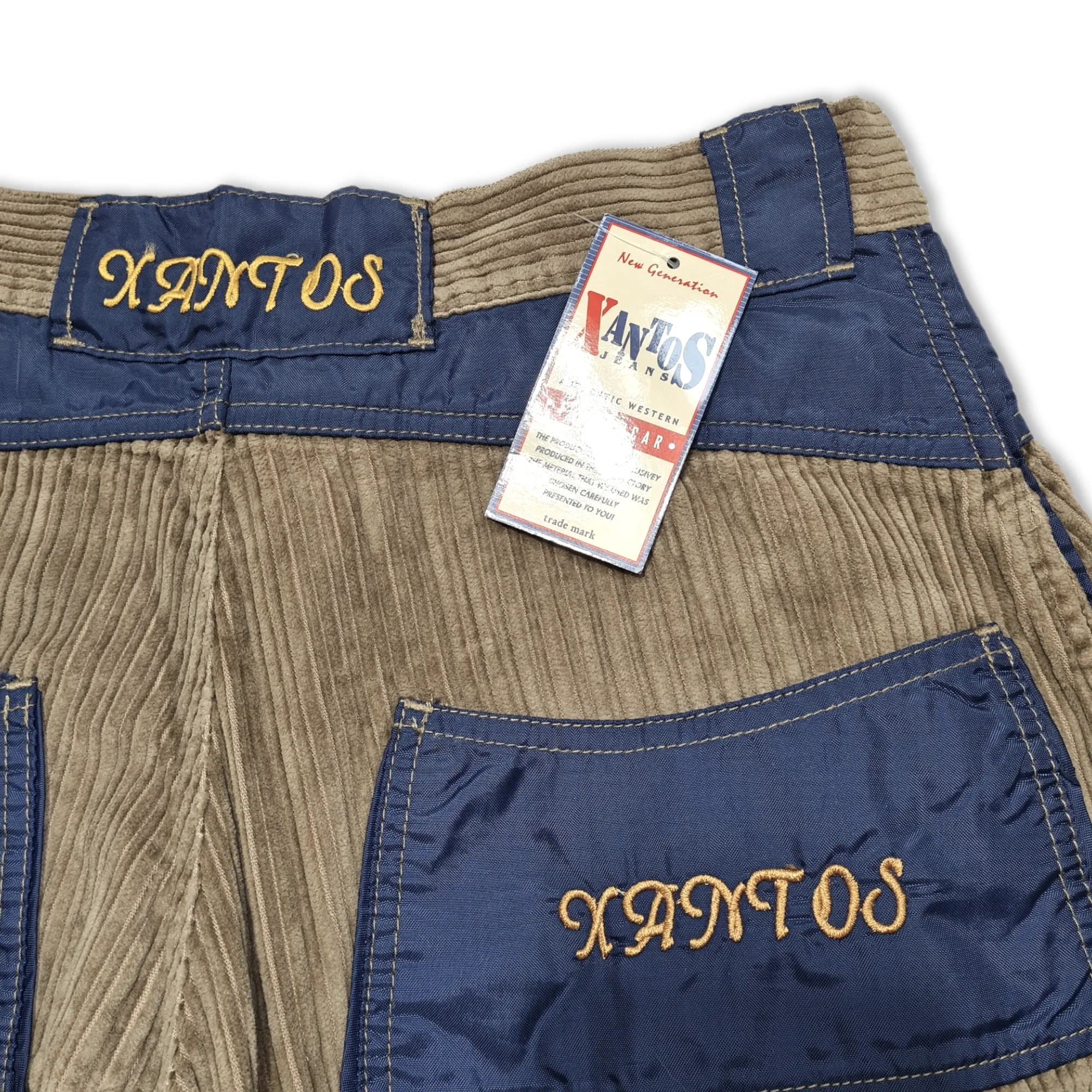 XANTOS : Y2K DEADSTOCK CORDUROY PANTS : SIZE W32 L33