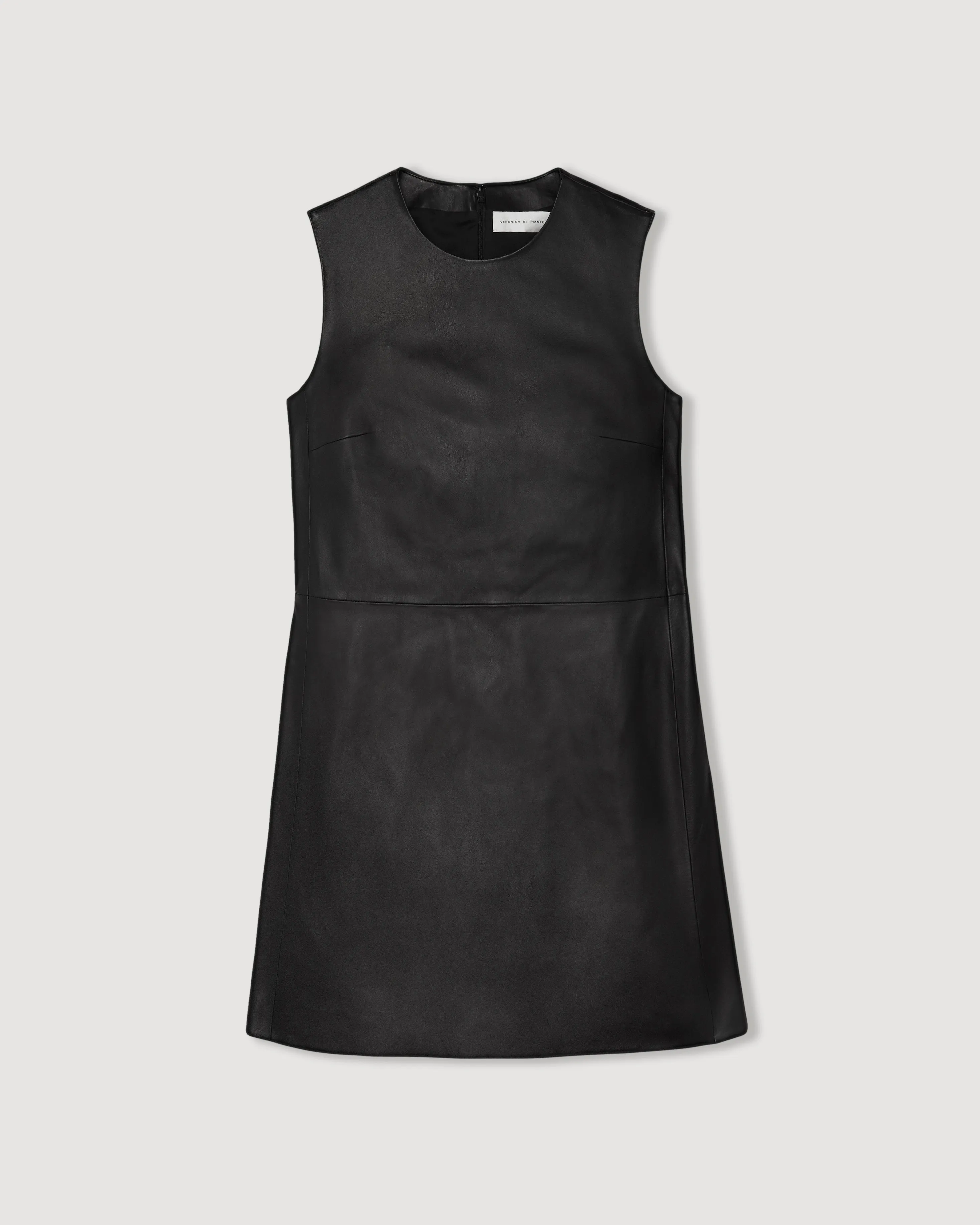 Yara Dress in Nappa Leather, Black